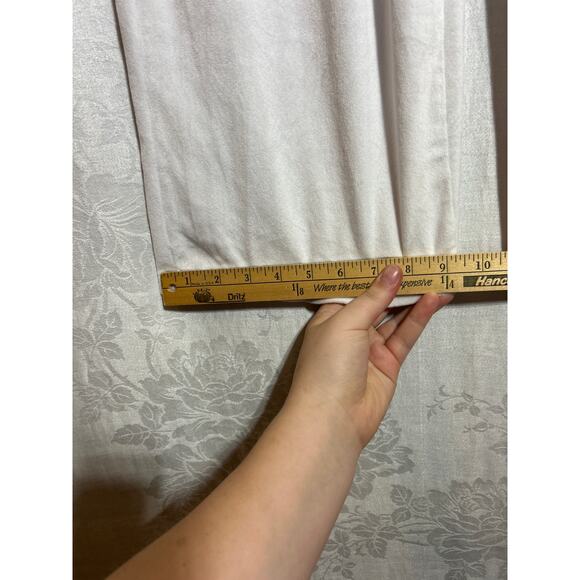 Juicy Couture Velour Track Pants Large White Silver Rhinestone Spell Out Sleep - Picture 9 of 13